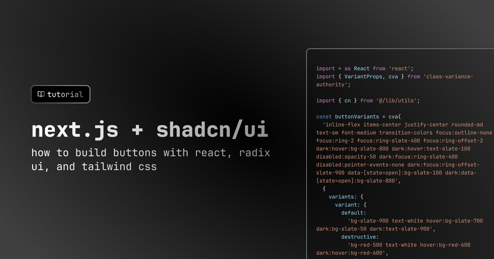 How to build a button with Next.js and shadcn/ui